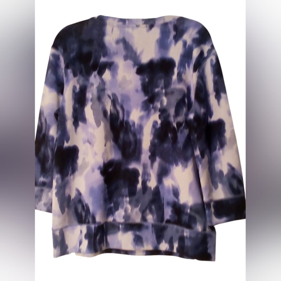 Westbound - Purple Tye-Dye Sweatshirt, Long Sleeves, Round Neck, Slits On... - Picture 5 of 8